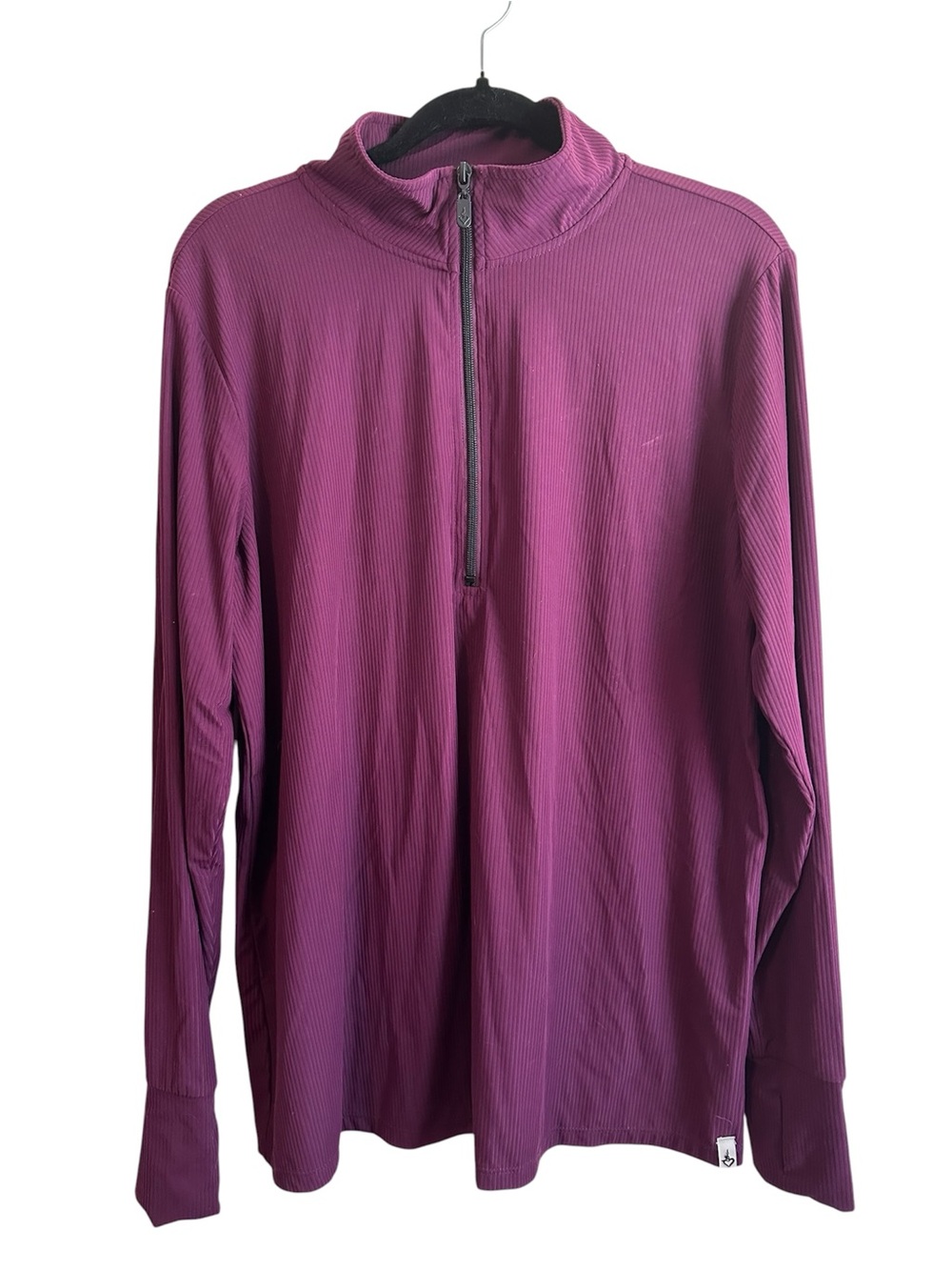 torrid Active Plum Zip-Neck Pullover